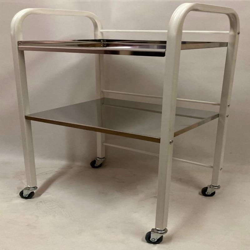 Столик-візок інструментальний з нержавіючими поличками